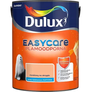 barva na zeď DULUX EASYCARE BARVA NA STĚNY INTERIÉRU MERUŇKOVÁ MATNÁ 5L