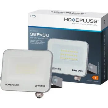 Ultratenký LED reflektor šedý 20W 1700lm, studená barva světla