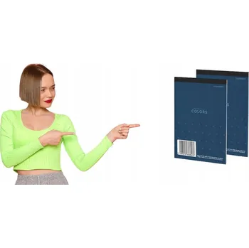 Blok A7, 100 listů, linkovaný (mřížka), mikroperforace, Top 2000 Colors