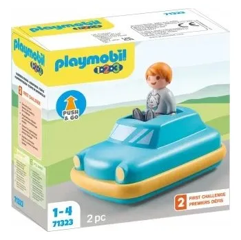 Stavebnice Playmobil Playmobil Auto Push & Go s figurkou – Autíčko pro děti
