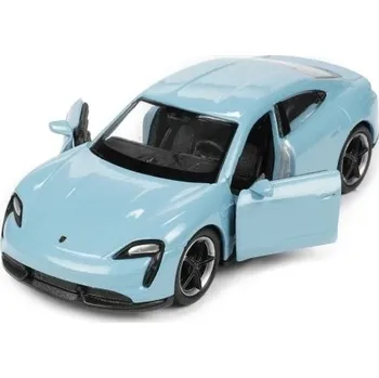 autíčko Auto Welly Porsche Taycan Turbo S kov/plast 12 cm na zpětné natažení