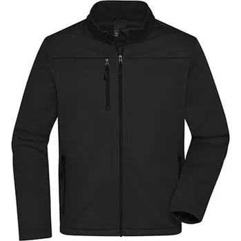 Pánská softshellová bunda James&Nicholson Pánská softshellová bunda JN1172 Black L