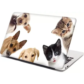 samolepka Sablio Samolepka na notebook Štěňátka a koťátka - 29x20 cm