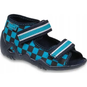 Chlapecké sandály Befado dětské sandály textilní modré velikost 18