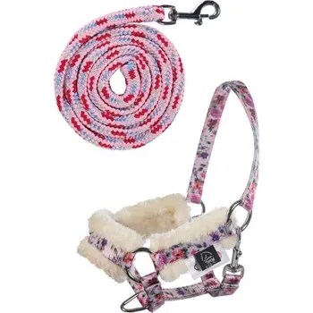 Hračka Ohlávka s vodítkem HKM pro Hobby Horse flower