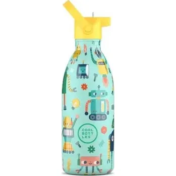 Termoska Dětská termo láhev COOL BOTTLES KIDS SHORT CIRCUIT 3D 500 ML OS Světle zelená, Mix