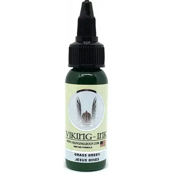 Tetování VIKING INK Zelená GRASS GREEN Barva Inkoust na Tetování tattoo tetování