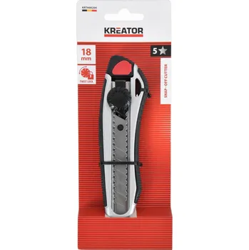 Pracovní nůž KRTH00204 - Hliníkový odlamovací nůž 18 mm KREATOR