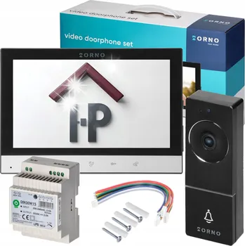 Videotelefon Video Domovní Telefon LCD 7" Paměť Branka Brána + NAPÁJECÍ ZDROJ NA LIŠTU