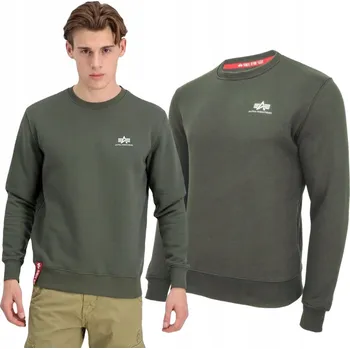 Pánská mikina Alpha Industries pánská mikina Basic Sweater Small Logo, velikost 3XL