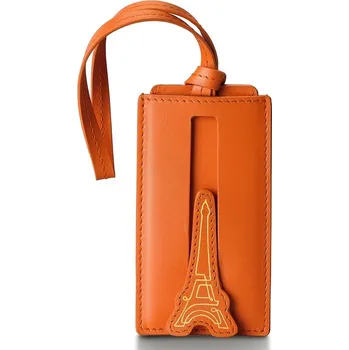 Příslušenství k zavazadlu Kožená visačka na zavazadlo Emily in Paris, oranžová