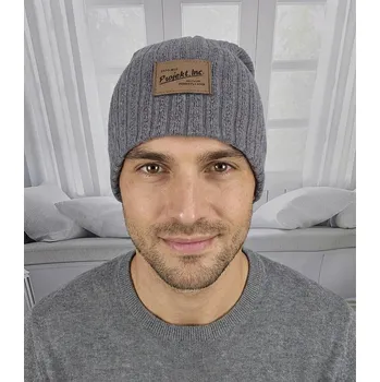 Čepice Agrafka čepice beanie šedá, univerzální velikost