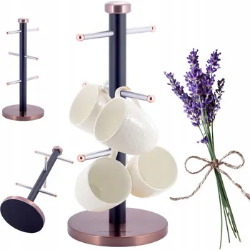 Věšák Stojan na kelímky Kamille 0183A černý