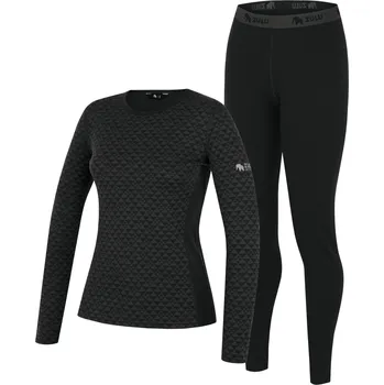Set dámského termoprádla Dámský funkční set Zulu Merino 240 Long Velikost: L / Barva: černá