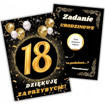 Party dekorace 50x stírací losy úkoly 18. narozeniny, zábava pro dospělé hosty - poděkování