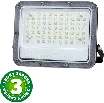 Prémiový ultratenký LED reflektor šedý 50W 4800lm, studená barva světla, 3 roky záruka