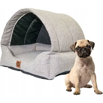 Pelíšek pro psa PetNest pelíšek pro psa šedý 60 cm x 47 cm