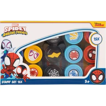 Party dekorace Set razítek Spidey 15 ks
