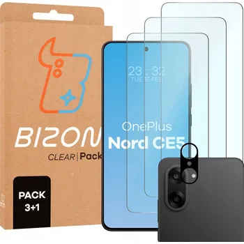 Pouzdro na mobilní telefon 3x Tvrzené sklo + sklíčko na fotoaparát Bizon pro OnePlus Nord CE5 5G, rychlé