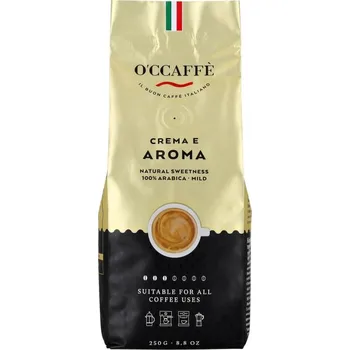 Káva O´Ccaffé ZRNKOVÁ KÁVA O'CCAFFÉ CREMA A AROMA 100% ARABICA 250 G