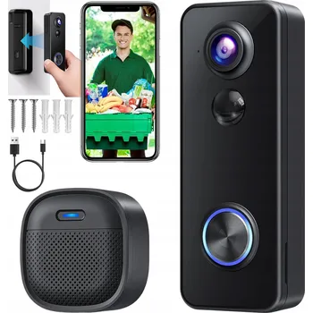 IP kamera BEZDRÁTOVÝ ZVONEK S KAMEROU, VIDEO VRÁTNÍK, NOČNÍ VIDĚNÍ S INFRAČERVENÝM SVĚTLEM