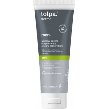 Pleťový peeling Tołpa Dermo Men Čisticí Uhlíkový Peeling na Obličej pro Muže 100 ml