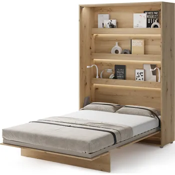 Postel Sklápěcí postel vysoká 140 Bed Concept - Lenart dub artisan 151x218 cm