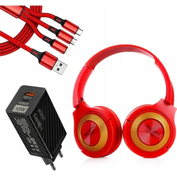 Sluchátka Bezdrátová sluchátka s Bluetooth 5.0 Webski HZ340_RD$LAD_WB_65W$KAB3W1_RD#4