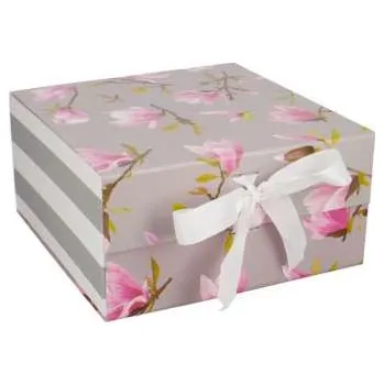 Úložný box Skládací krabice s uzavíráním na magnet - 19 x 19 x 9,5 cm, 1 ks