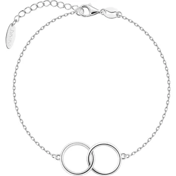 Náramek Stříbrný náramek - kroužky - AP537-7463
