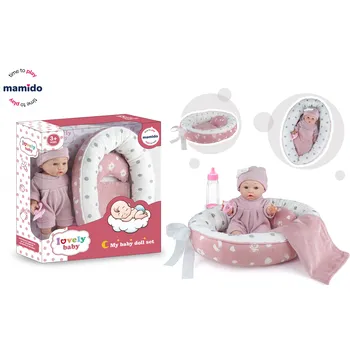 Panenka Mamido Panenka miminko v hnízdečku s doplňky MT1205