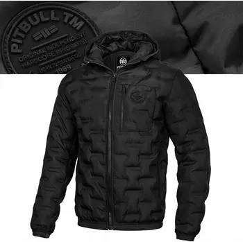 Moto oblečení Pitbull pánská prošívaná bunda s kapucí FIRESTONE, velikost S