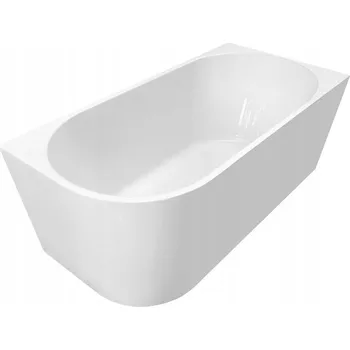 Vana TIBERA R rohová vana k přistavení ke zdi 150x75 cm, bílá