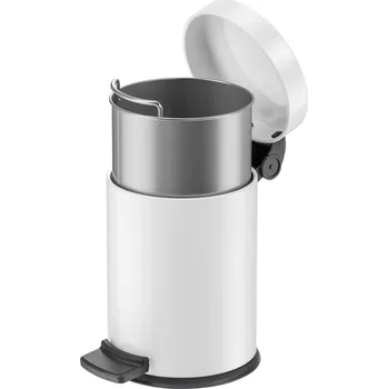 Odpadkový koš Hailo Solid S 3 l pozinkovaný stříbrný