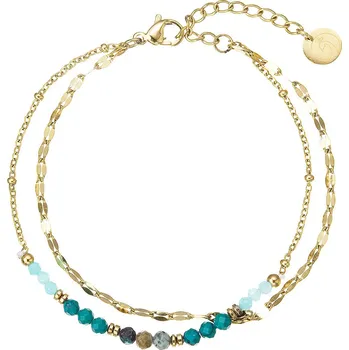 Náramek Náramek ocelový s africkým tyrkysem 43106.3