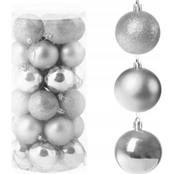Vánoční dekorace VÁNOČNÍ BAŇKY NA STROMEČEK NEROZBITNÉ - SADA VÁNOČNÍCH OZDOB NA STROMEČEK