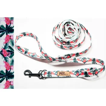 Vodítko pro psa Vodítko Přepínatelná Plameňáci pro psa 3 m Nastavitelná Silná Procházková Tréninková
