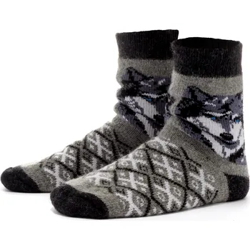 Pánské ponožky PanSzew Pánské Ponožky Horské Ponožky z Vlny 40-46 Vícebarevná