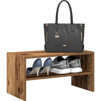 Botník vidaXL Stohovatelné botník 60x30x30,5 cm [858861] Barva: Staré dřevo