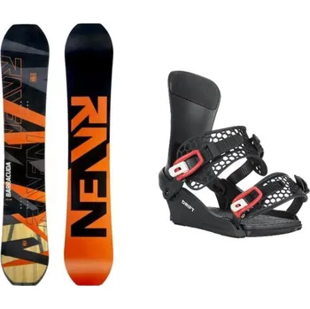 Snowboarding Raven Barracuda Carbon Orange snowboard + Gravity Drift black/red snowboardové vázání 150 cm + XL (EU 46-48) + DÁREK + Doprava ZDARMA