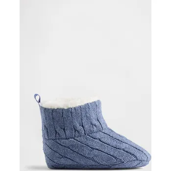 Dětský spotřebič GAP dětské pletené boty GAP modrá | bílá 3482963