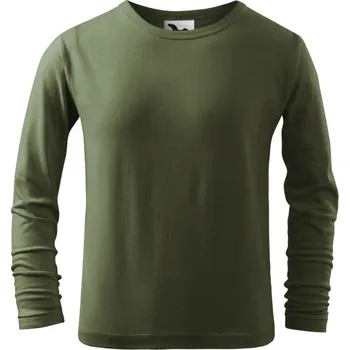 Fit-T LS tričko dětské 158 cm/12 let khaki