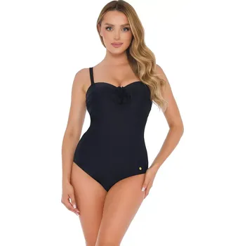 Dámské plavky Plavky S 8030 V3FS6 Flores 6 červená 38D-M