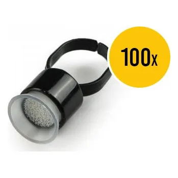 ► Kalíšek na barvu prstýnek sterilní 10mm, 100ks, černý