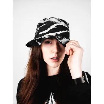Klobouk Princess Tiramisu bucket hat - oboustranný klobouk černý / žíhaný