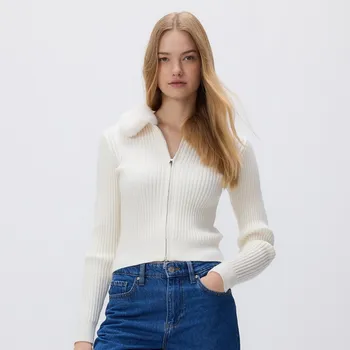 Dámský svetr Reserved - LADIES` SWEATER - tělová - 729II-02X - 729II-02X-L