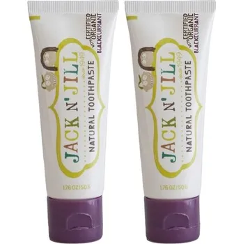 zubní pasta Jack N' Jill Organic Black Currant dětská zubní pasta 2×50 g