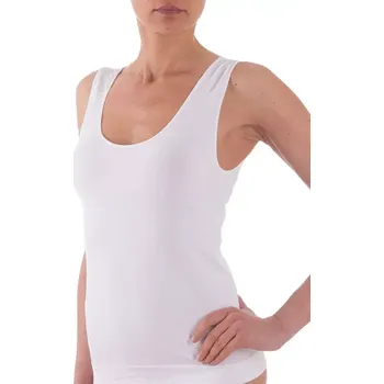 Košilka Bellissima Canotta 053 s širokými ramínky bezešvá bílá velikost L/XL