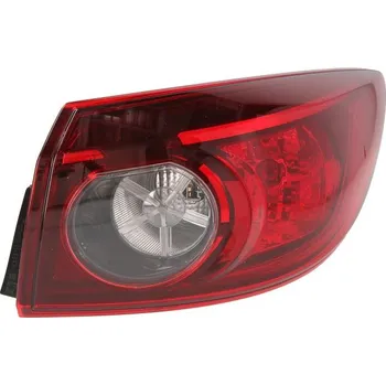 Zadní světlomet TYC Zadní světlo pravé (vnější část, červená barva blinkru, skla, odrazka) MAZDA 3 BM Sedan – 17 09.2013-02.2017 11-6873-15-2