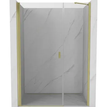 Sprchové dveře Sprchové dveře Mexen Mist-B s otočnými dveřmi 105 cm, průhledné, kartáčované zlato - 8A2-105-001-55-00
